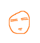 orange line face（個別スタンプ：10）