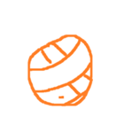 orange line face（個別スタンプ：12）