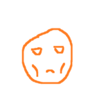 orange line face（個別スタンプ：13）