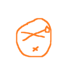 orange line face（個別スタンプ：18）