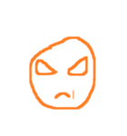 orange line face（個別スタンプ：20）