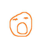 orange line face（個別スタンプ：24）