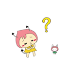 ちび悪魔ももたんとみったん（個別スタンプ：6）