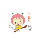 ちび悪魔ももたんとみったん（個別スタンプ：7）