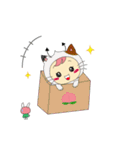 ちび悪魔ももたんとみったん（個別スタンプ：24）