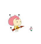 ちび悪魔ももたんとみったん（個別スタンプ：27）
