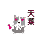 Sweet baby (border collie and rabbit)（個別スタンプ：7）