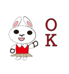 Sweet baby (border collie and rabbit)（個別スタンプ：34）