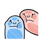 Two lazy worms（個別スタンプ：13）