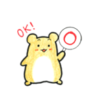 キンクマきゅーちゃんの使えるスタンプ（個別スタンプ：1）