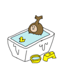カブト虫の着ぐるみを着た少年のスタンプ（個別スタンプ：22）