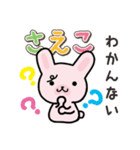 ハムうさ さえこ用（個別スタンプ：14）