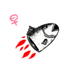 LU LU ＆ Salmon（個別スタンプ：1）
