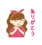 ゆるかわいい女の子のスタンプ（個別スタンプ：2）