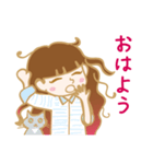 ゆるかわいい女の子のスタンプ（個別スタンプ：6）