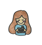 モヒモヒした女の子（個別スタンプ：2）