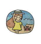モヒモヒした女の子（個別スタンプ：5）