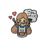 モヒモヒした女の子（個別スタンプ：6）
