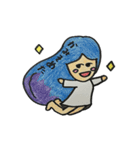 モヒモヒした女の子（個別スタンプ：11）