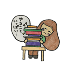 モヒモヒした女の子（個別スタンプ：12）