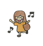 モヒモヒした女の子（個別スタンプ：16）