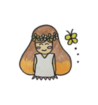 モヒモヒした女の子（個別スタンプ：21）