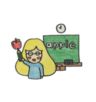 モヒモヒした女の子（個別スタンプ：24）