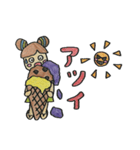 モヒモヒした女の子（個別スタンプ：27）