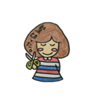 モヒモヒした女の子（個別スタンプ：31）
