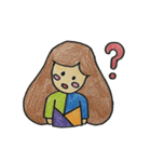 モヒモヒした女の子（個別スタンプ：38）