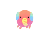 Very cute Little elephant-PoPoBi（個別スタンプ：18）
