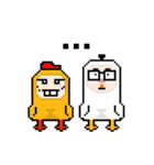 Ha3Chong: Facebox Family 8bit（個別スタンプ：35）