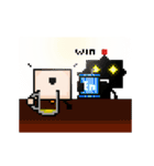 Ha3Chong: Facebox Family 8bit（個別スタンプ：38）