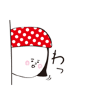 赤ドット帽（個別スタンプ：10）