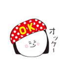 赤ドット帽（個別スタンプ：14）