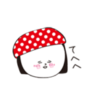 赤ドット帽（個別スタンプ：18）