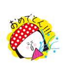 赤ドット帽（個別スタンプ：28）