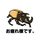 カブトムシ＆クワガタスタンプ（日常ver）（個別スタンプ：4）