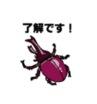カブトムシ＆クワガタスタンプ（日常ver）（個別スタンプ：7）