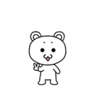 のんびりふわふわ☆まろくま（個別スタンプ：1）