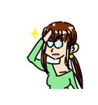 メガネ女子 みわこさん（個別スタンプ：31）