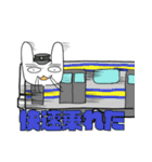ちこくうさぎ（個別スタンプ：8）