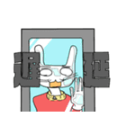 ちこくうさぎ（個別スタンプ：24）