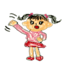 幼稚園児 あやちゃん 1（個別スタンプ：1）