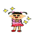 幼稚園児 あやちゃん 1（個別スタンプ：3）
