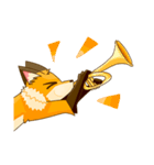 Fox on the left side！（個別スタンプ：21）