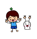 Boy ＆ unknown creatures（個別スタンプ：1）