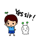 Boy ＆ unknown creatures（個別スタンプ：4）
