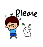 Boy ＆ unknown creatures（個別スタンプ：5）