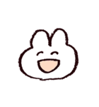 白いうさちゃんスタンプ（個別スタンプ：3）